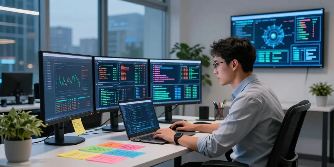 Recover stolen cryptocurrency in a modern digital investigation office, showcasing analysis screens and cybersecurity tools.
