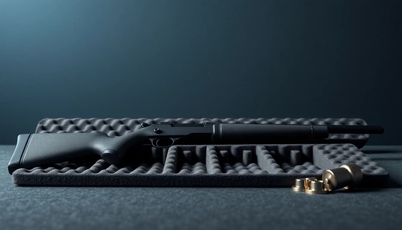 Feature rich foam for rifle case designed for durability and protection.