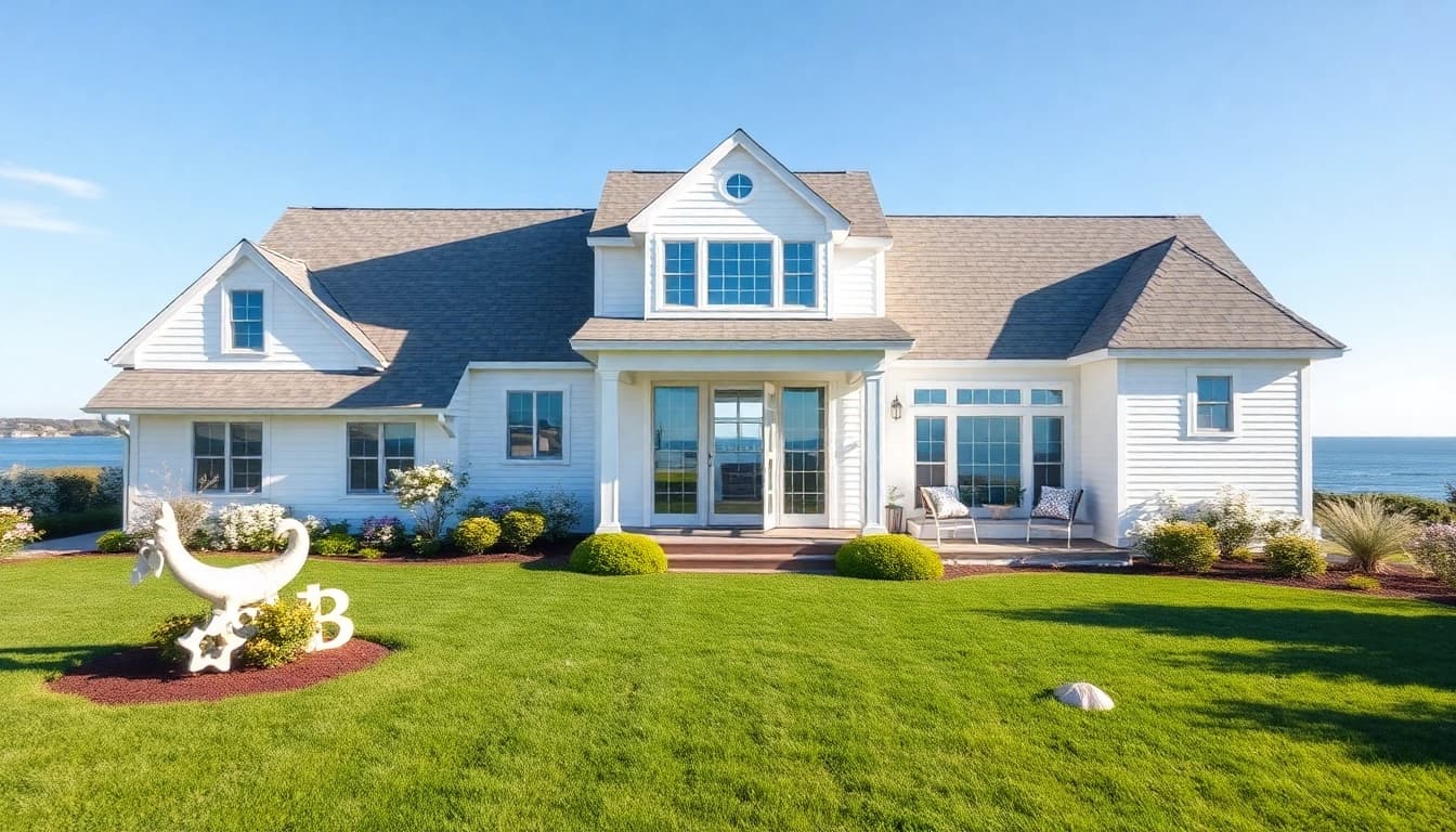 Innovative cape cod home addition showcasing elegant design and peaceful coastal surroundings.