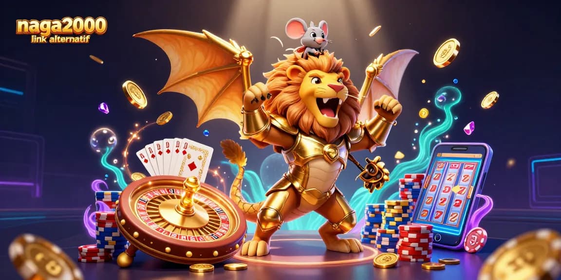 Pemain beraksi dengan naga2000 link alternatif, menikmati slot dan kasino dengan citra berwarna-warni dan efek cemerlang.