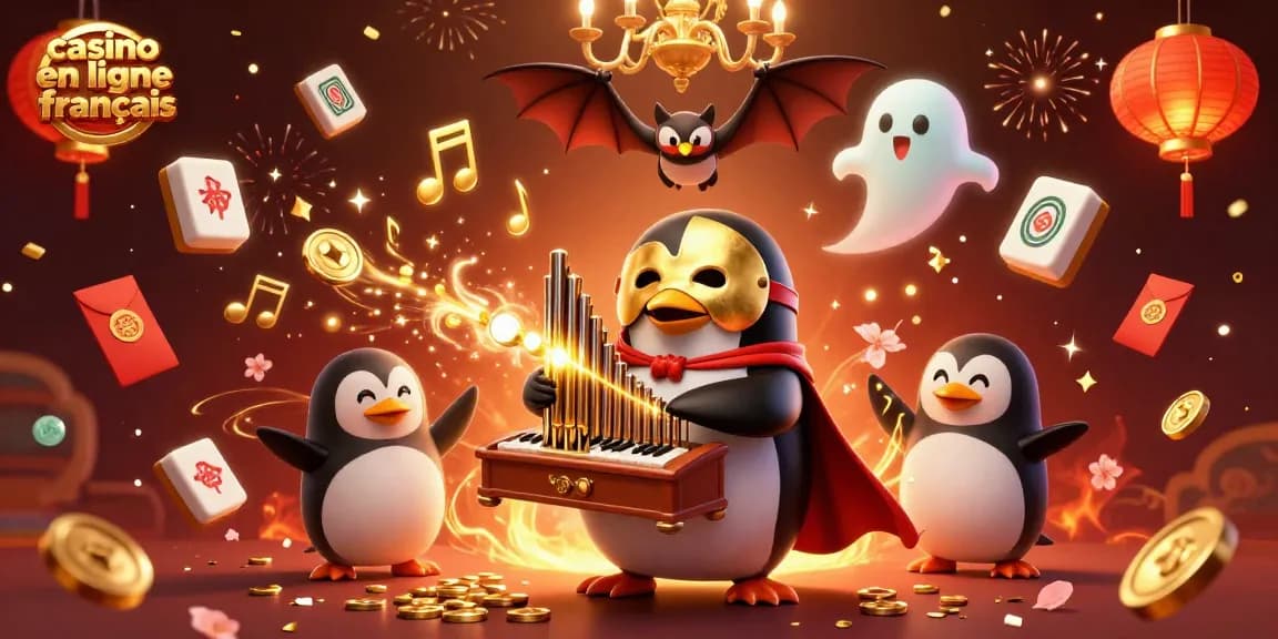 Jouez à des jeux de casino en ligne français dans un monde magique rempli de pièces dorées.