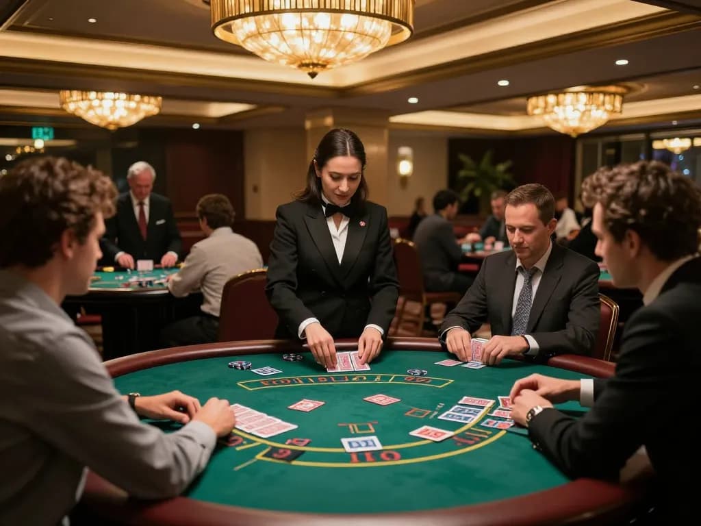 Engaged players at casino esteri che accettano italiani, actively betting at blackjack tables