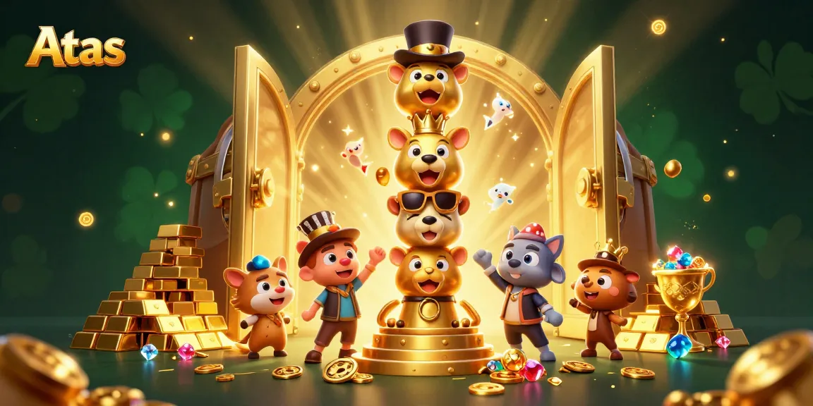 Experience exhilarating gameplay at Atas Casino featuring vibrant treasure-filled scenes.