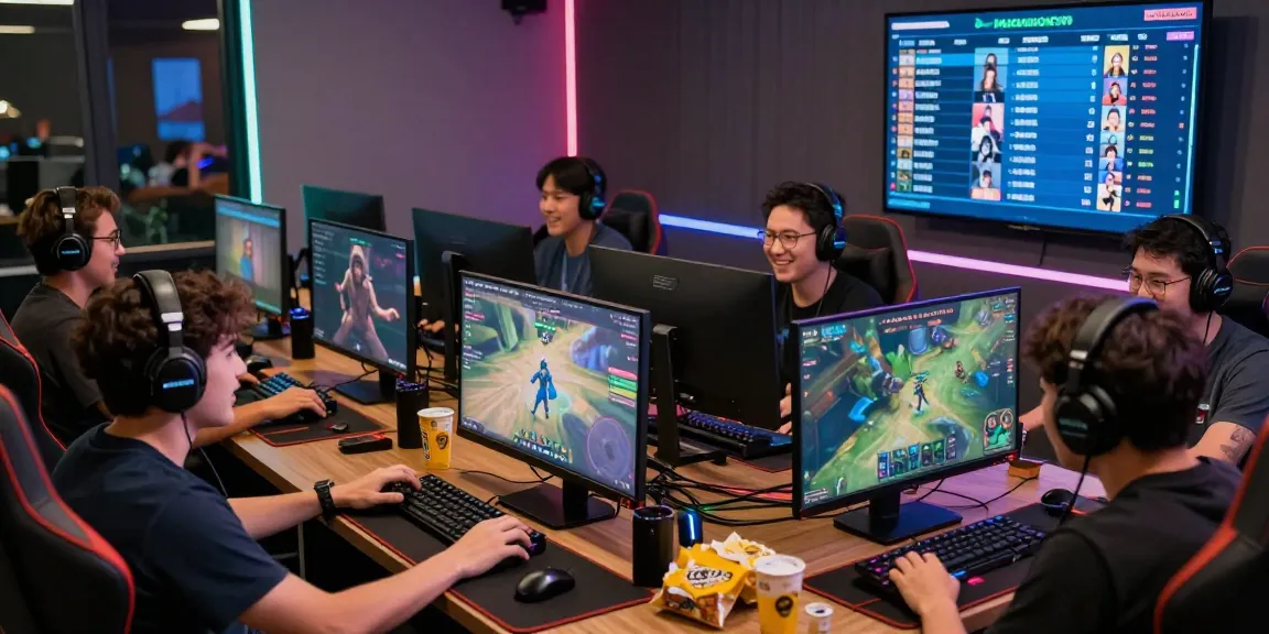 NAGA2000 players engaged in an exciting online gaming experience in a lively digital lounge.