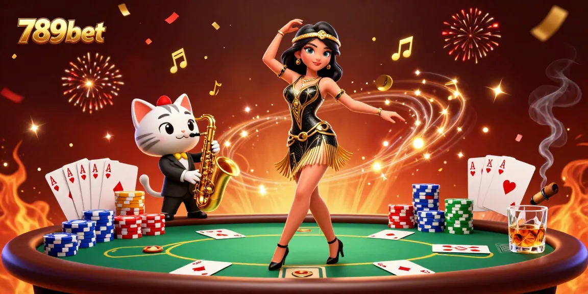 Experience thrilling strategy and excitement at 789bet with a dynamic casino scene featuring rich poker elements.