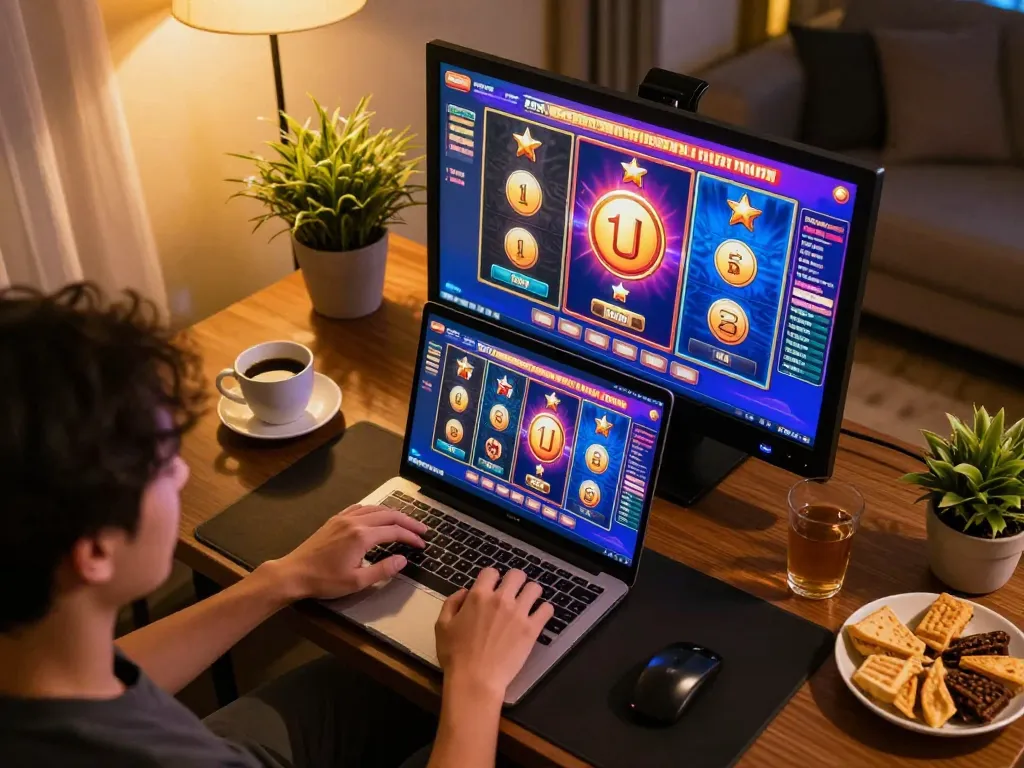 Playing exciting games on a slot server thailand setup at home with engaging visuals