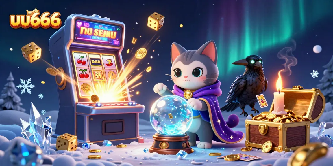 Experience thrilling gameplay at uu666 as the fortune teller cat unveils fortunes amidst a jackpot explosion.