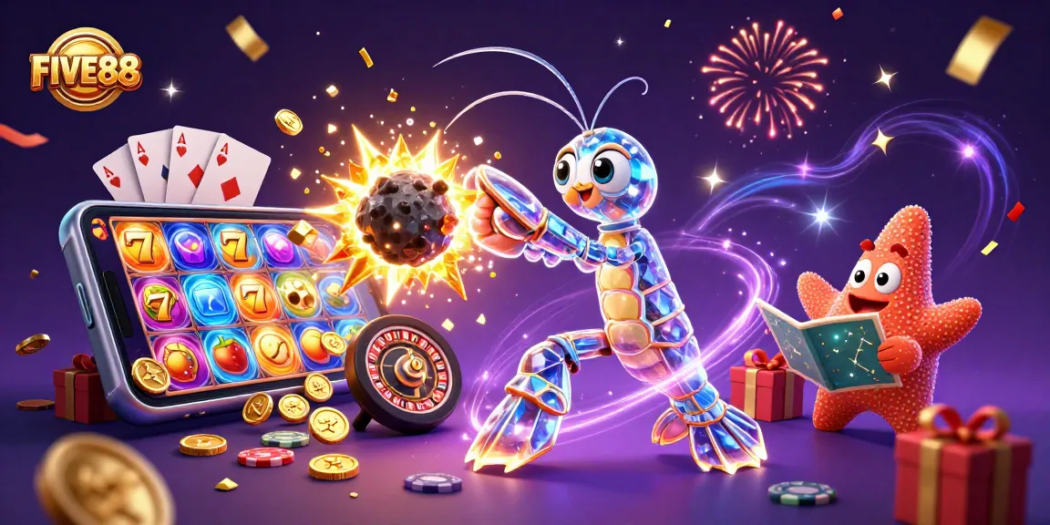 Engage in the excitement of FIVE88 with a dazzling casino scenes featuring games and rewards.