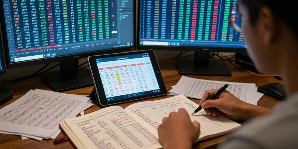Analisis angka untung oleh pemain togel dengan data dan strategi di ruang kerja.