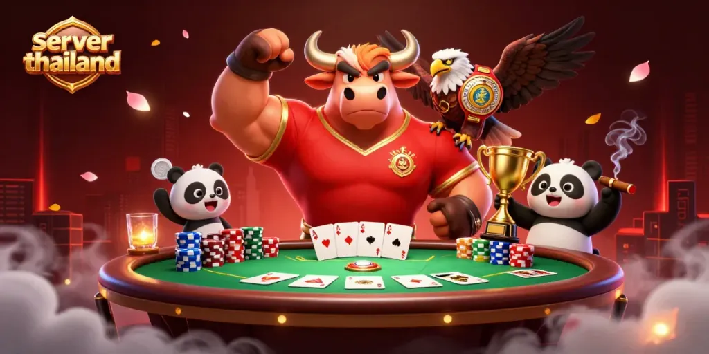 Engage in thrilling gaming action with server thailand at this vibrant casino scene.