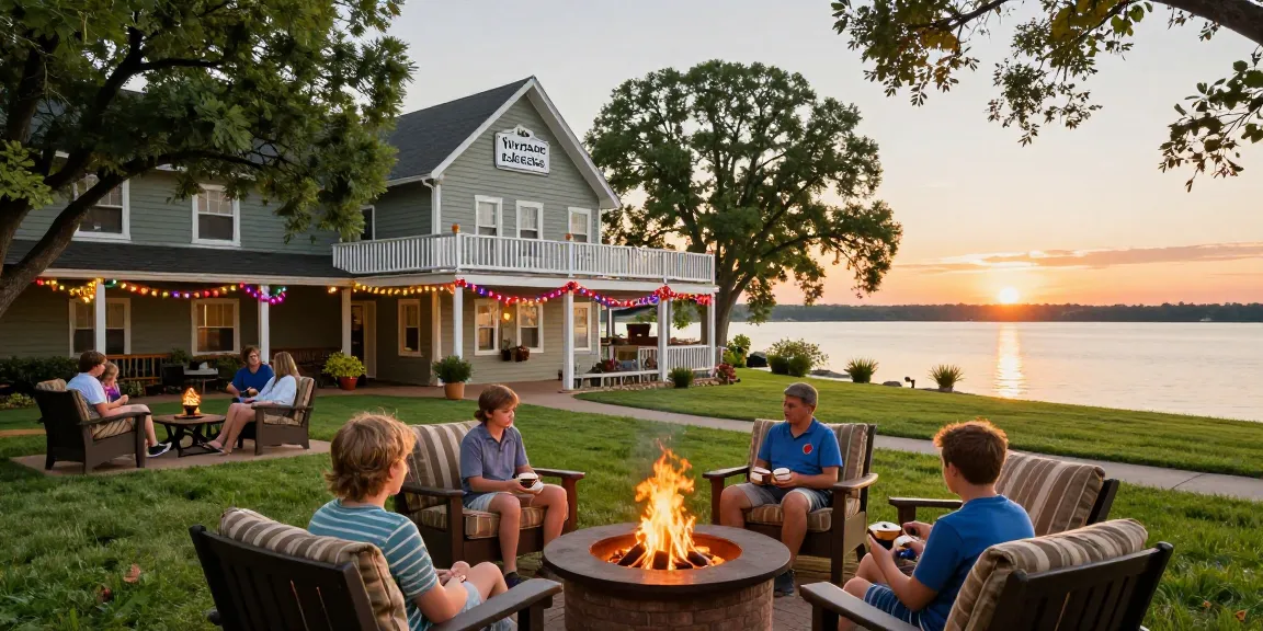Vintage Block Inn & Suites Okoboji - a cozy destination offering family suites, perfect for vacation bookings.