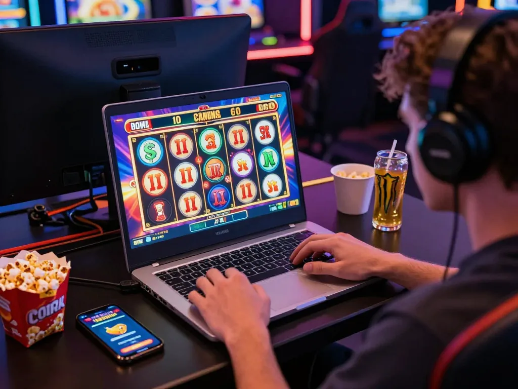 Experience the thrill of situs gacor online gambling with vibrant slot game graphics and engaging gaming atmosphere.
