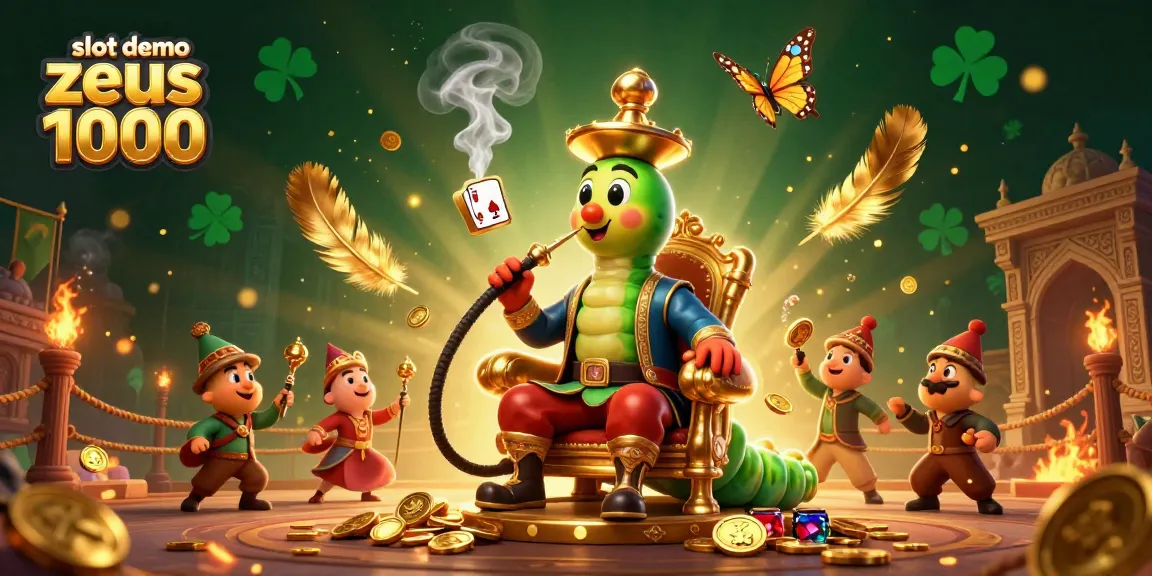 Experience the excitement of the slot demo zeus 1000 with vibrant 3D characters and dynamic casino elements.