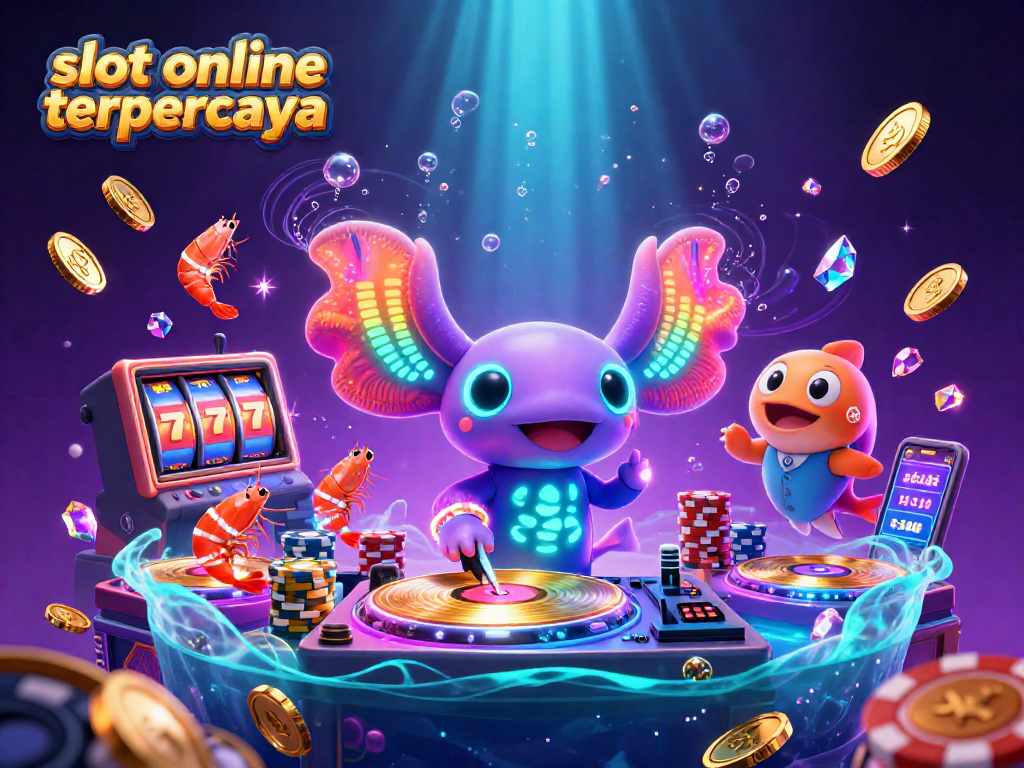 Spin winning reels with slot online terpercaya in vibrant 3D casino scene filled with gold, gems, and excitement.
