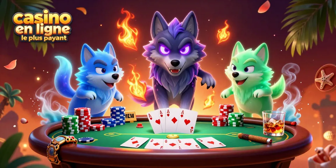 Action au casino en ligne le plus payant avec des loups fantômes aux yeux lumineux.