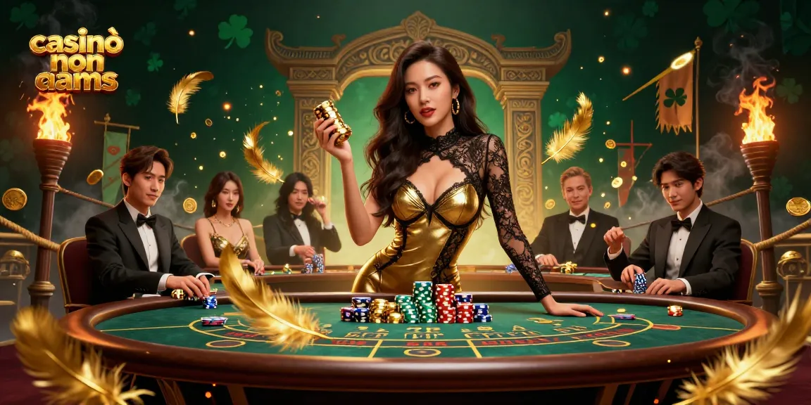 Vivi l'emozione nei casinò non aams, con giocatori glamour a un tavolo VIP di baccarat.