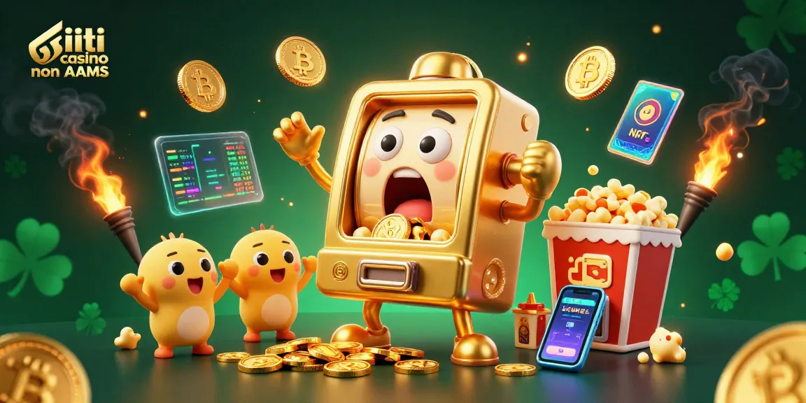 Scopri i siti casino non AAMS con il fantastico slot machine dorata che festeggia jackpot e offerte esclusive.