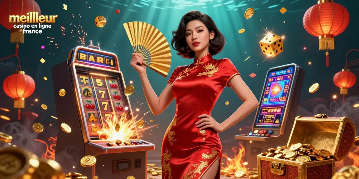 Découvrez l'excitation du meilleur casino en ligne France à travers des illustrations vibrantes de jeux.
