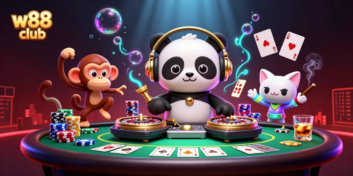 w88 club tham gia cá cược với DJ gấu và nhiều yếu tố game sống động