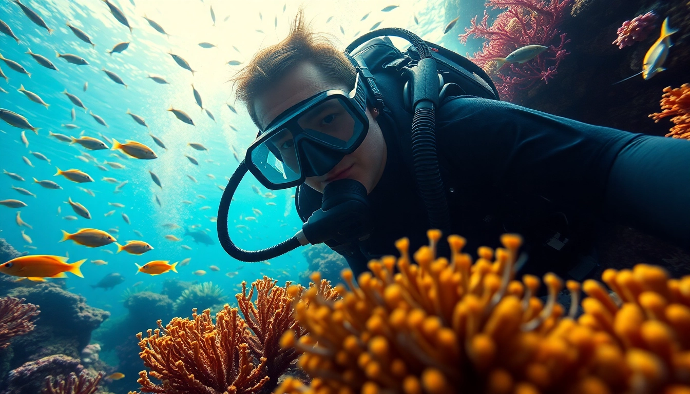 SSI Spezialkurse tauchen mit einem professionellen Taucher in der farbenfrohen Unterwasserwelt.