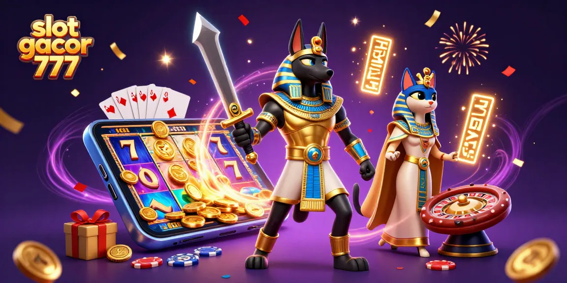 Slot gacor 777 memikat dengan Anubis dan Bastet, bersiap untuk jackpot melimpah!