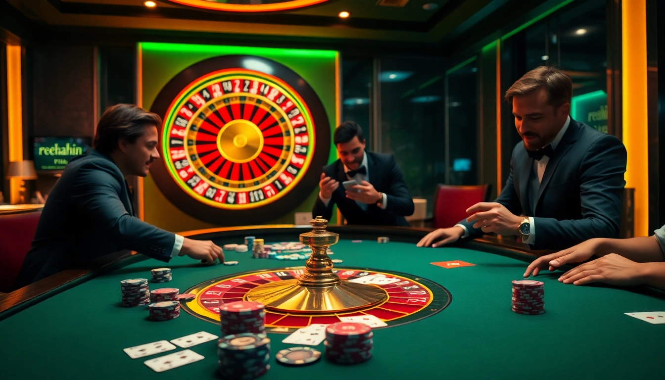 Experience the excitement of rebahin film while enjoying engaging poker games at a stylish casino table.