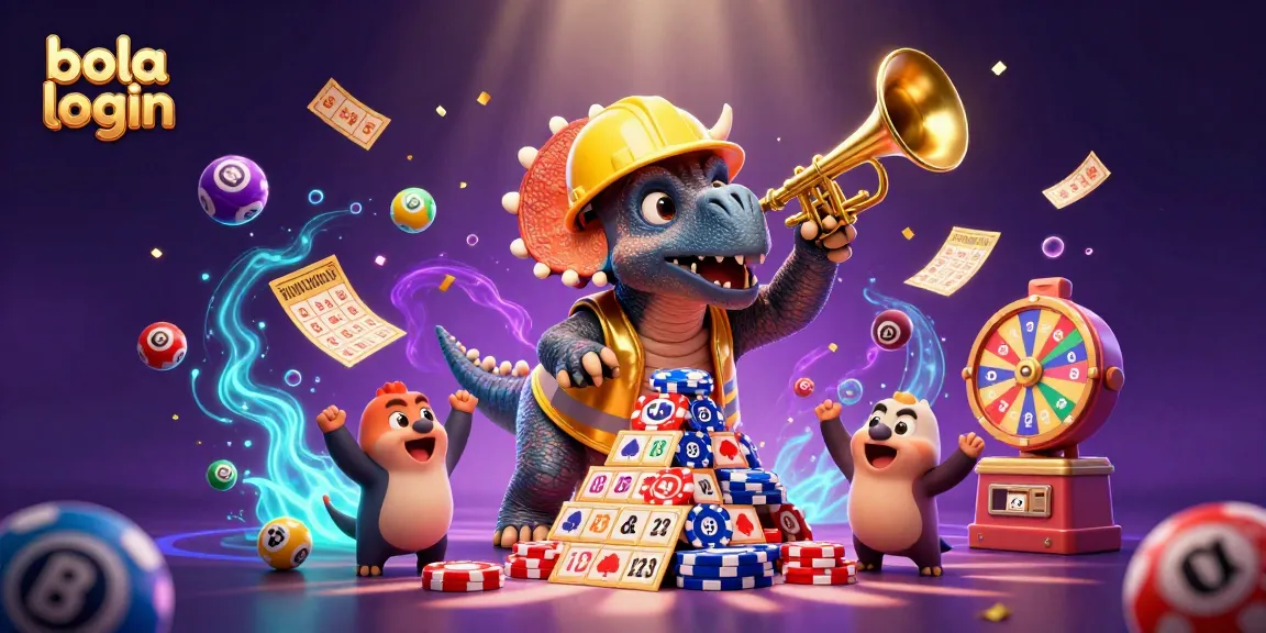 Bola login: Experience thrilling sports betting excitement with vibrant illustrations and animated characters.