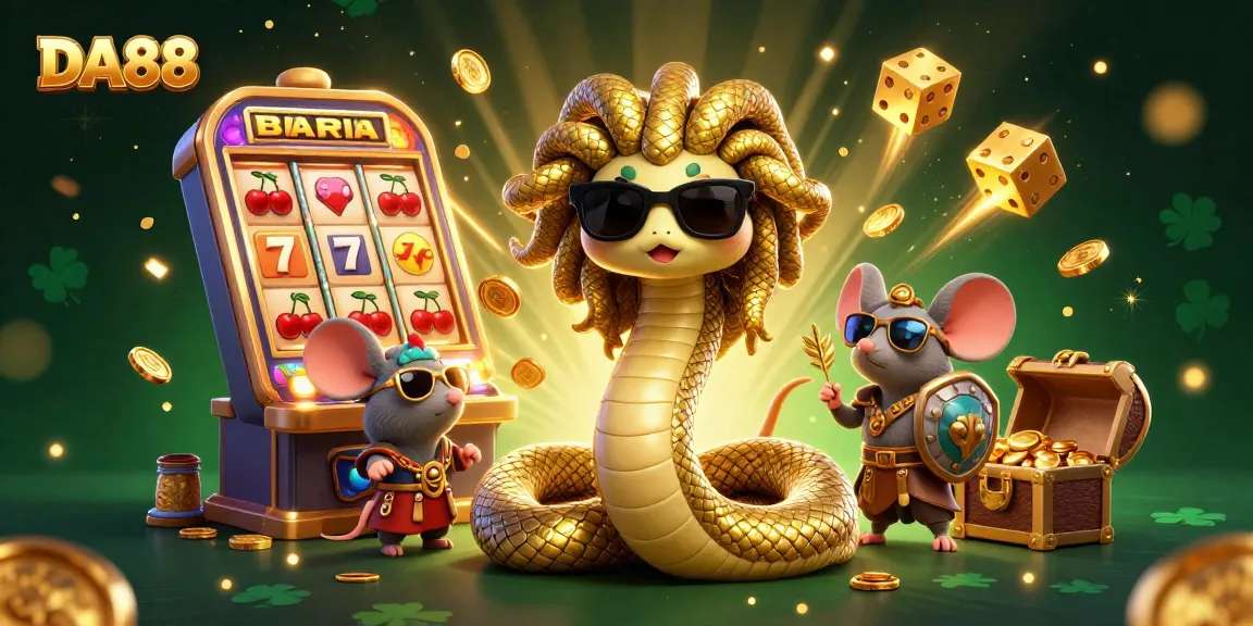Engage with DA88’s thrilling casino experience featuring a friendly Medusa and a jackpot explosion.