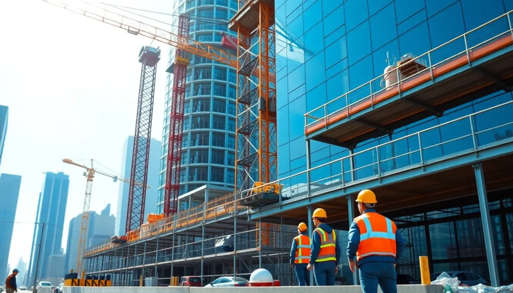 Showcasing New York City Commercial General Contractor managing a dynamic construction project.