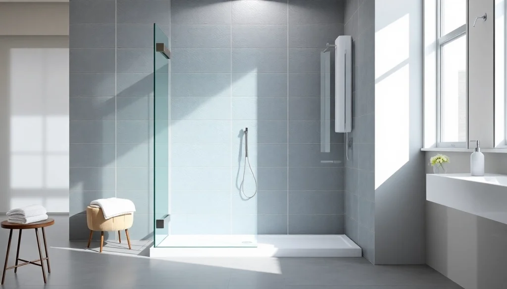 Admire paroi de douche 150x200 in a contemporary bathroom, featuring sleek glass design and modern decor.