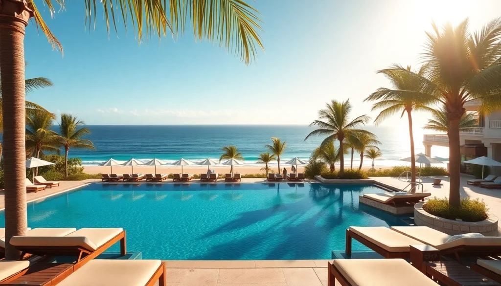 Restful view of the Best resorts in Cabo San Lucas featuring infinity pool and ocean backdrop.