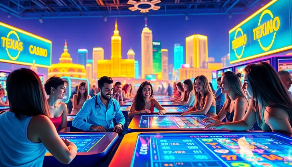 Engage with exciting Texas online casinos featuring digital gaming experiences and vibrant atmosphere.