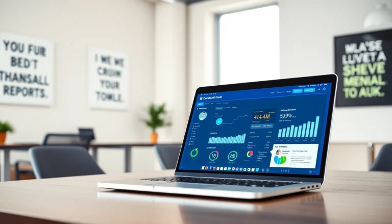 Optimize your strategy with a professional Facebook SMM panel interface on a modern laptop.