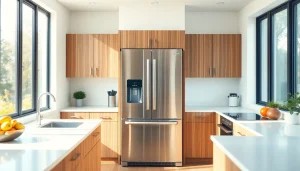 Explore how a stylish refrigerator enhances modern kitchen aesthetics and functionality.