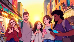 How to find OnlyFans girls near me illustrated by friends exploring local creators in the city