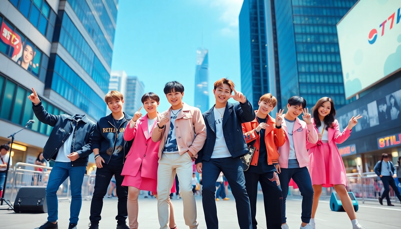 Catch the latest bts news featuring dynamic portraits of BTS members in an urban setting.