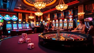 Experience thrilling moments at rikvip368.com with vibrant casino tables and eager players.